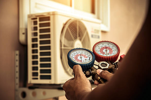 Professional Hvac technician working in Westbrook, ME